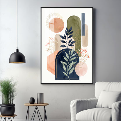 Boho Botanical Arches Premium Acrylic Vertical Wall Art