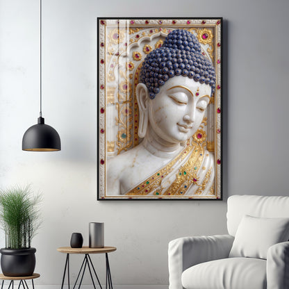 Divine Serenity Buddha Premium Acrylic Vertical Wall Art
