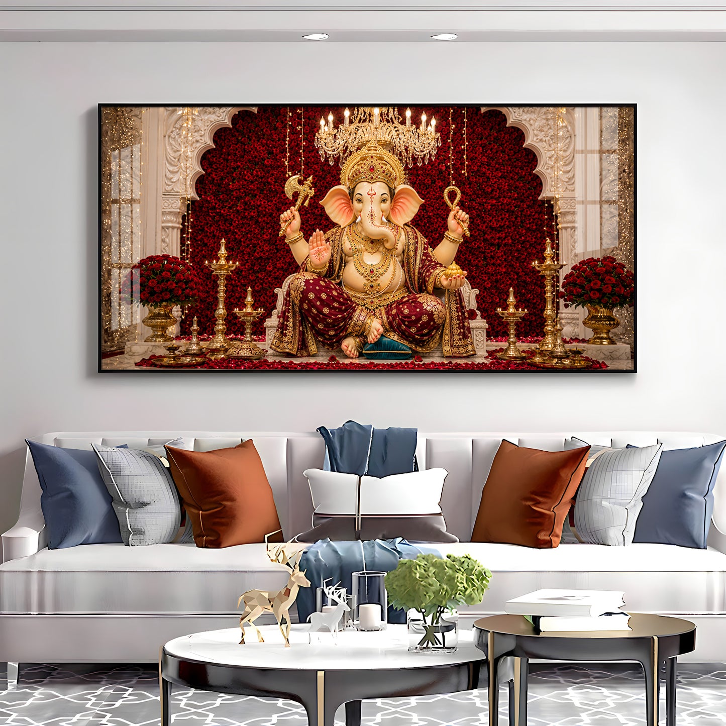 Ganpati Bappa Premium Acrylic Horizontal Wall Art