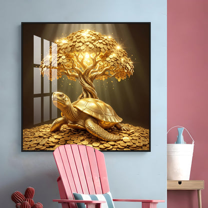Vastu Kalpavriksha Premium Acrylic Square Wall Art