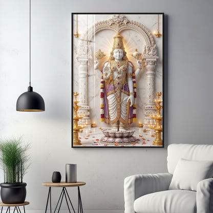Divine Tirupati Balaji Premium Acrylic Vertical Wall Art