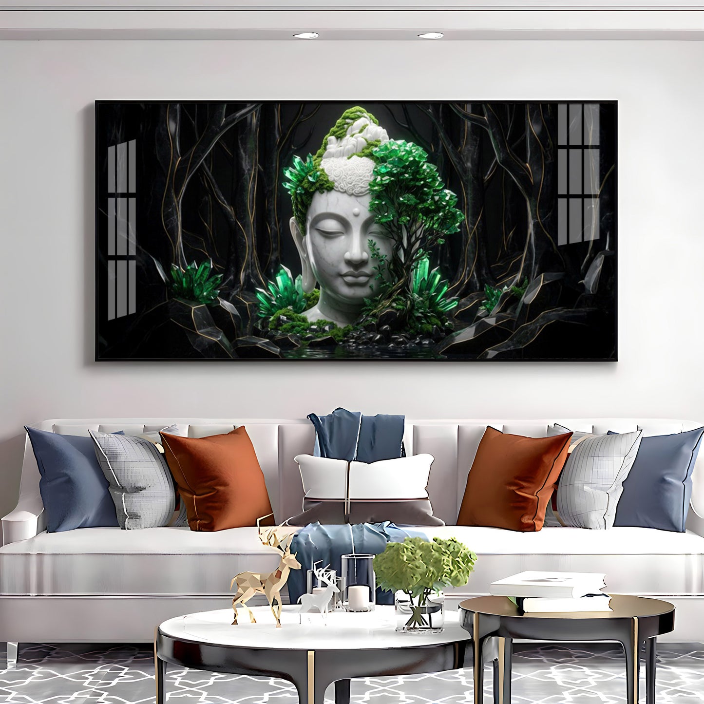 Buddha in Nature Premium Acrylic Horizontal Wall Art