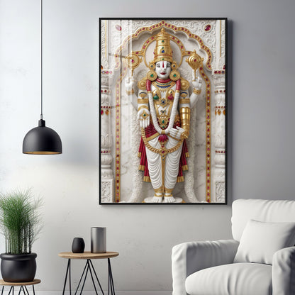 Divine Lord Murungan Ji Premium Acrylic Vertical Wall Art