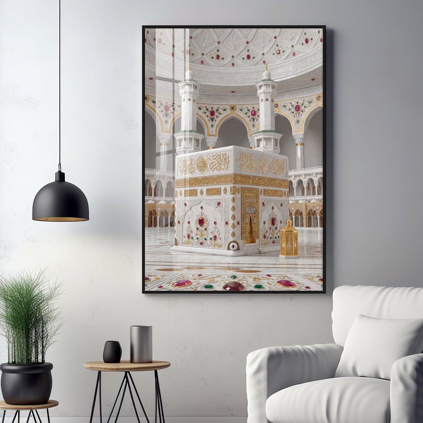 Masjid al-Haram in Mecca Premium Acrylic Vertical Wall Art