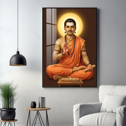 Shri Basaveshwara Premium Acrylic Vertical Wall Art
