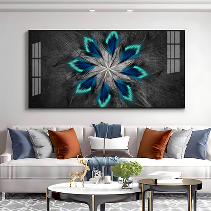 Stylish Modern Feather Premium Acrylic Horizontal Wall Art