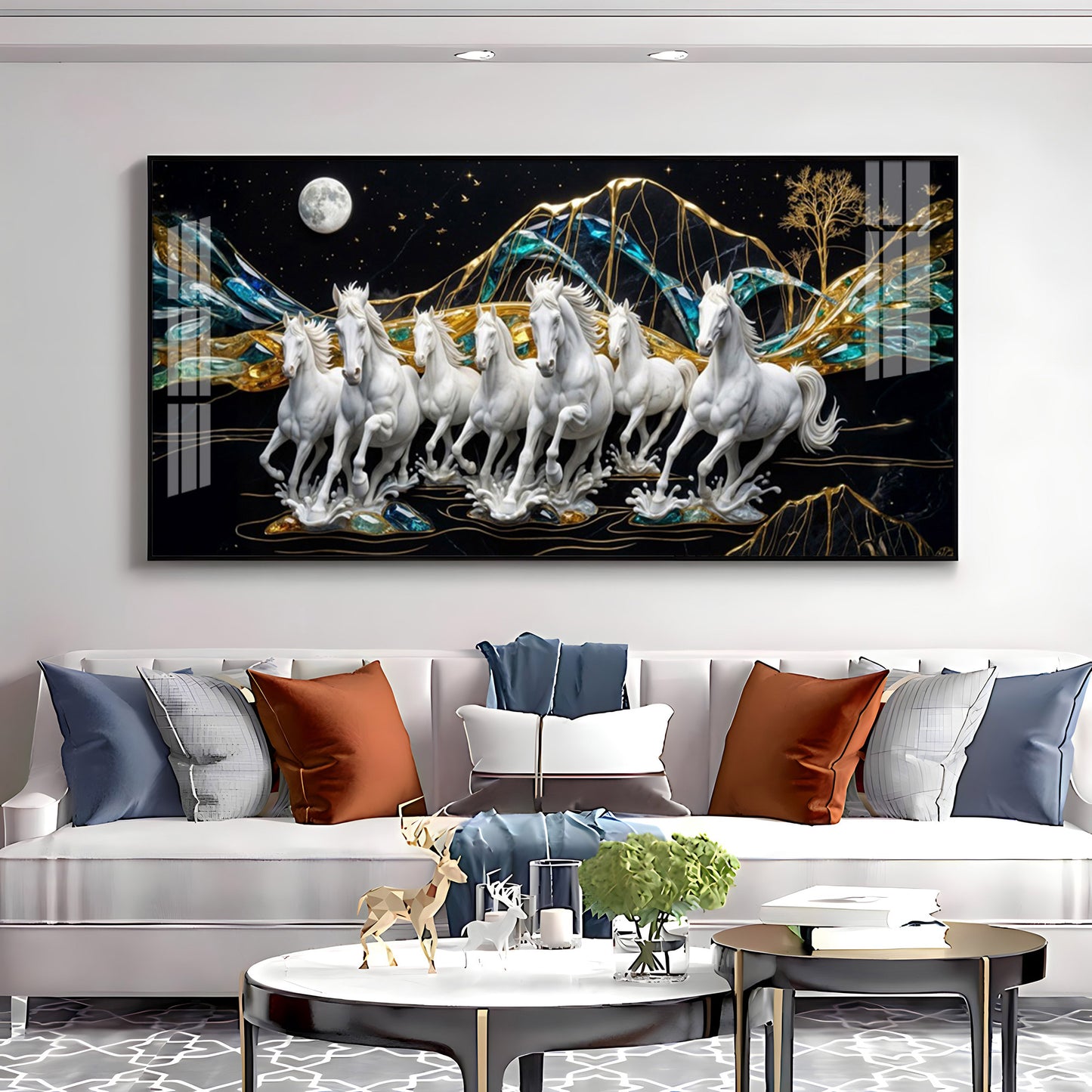 Horse Haven Premium Acrylic Horizontal Wall Art