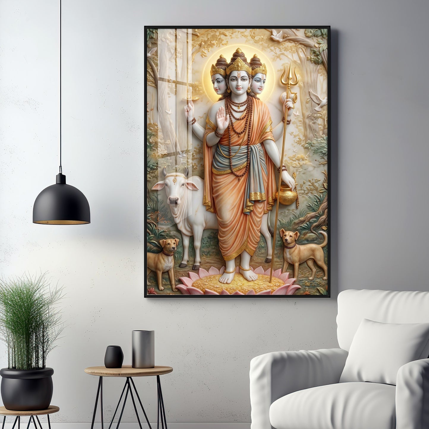 Dattatreya Bhagwan Ji Premium Acrylic Vertical Wall Art