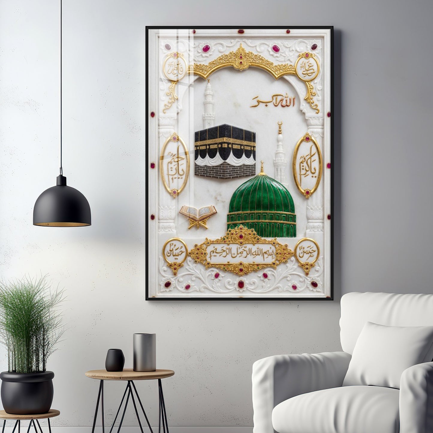Muslim Momden Islamic Religious Premium Acrylic Vertical Wall Art