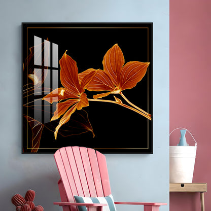 Orange Lily Premium Acrylic Square Wall Art