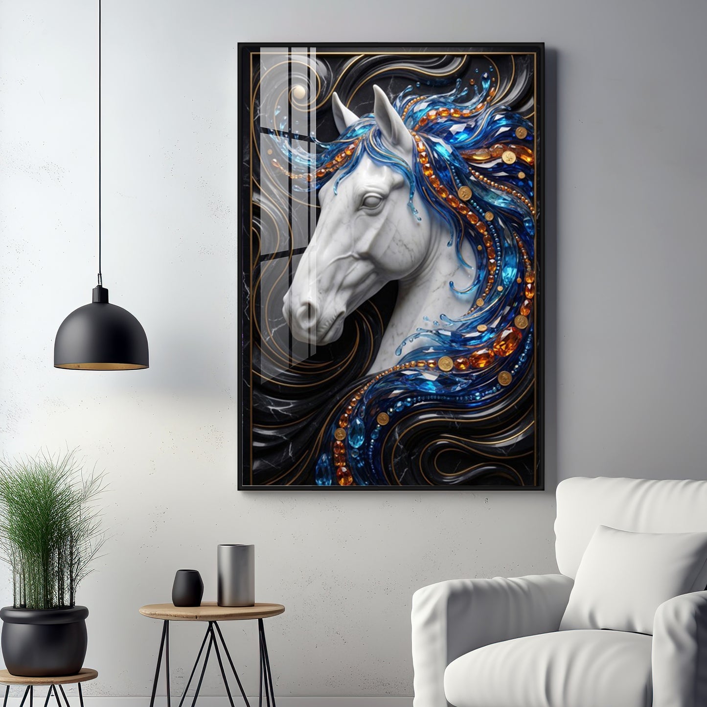 Mystic Horse Premium Acrylic Vertical Wall Art