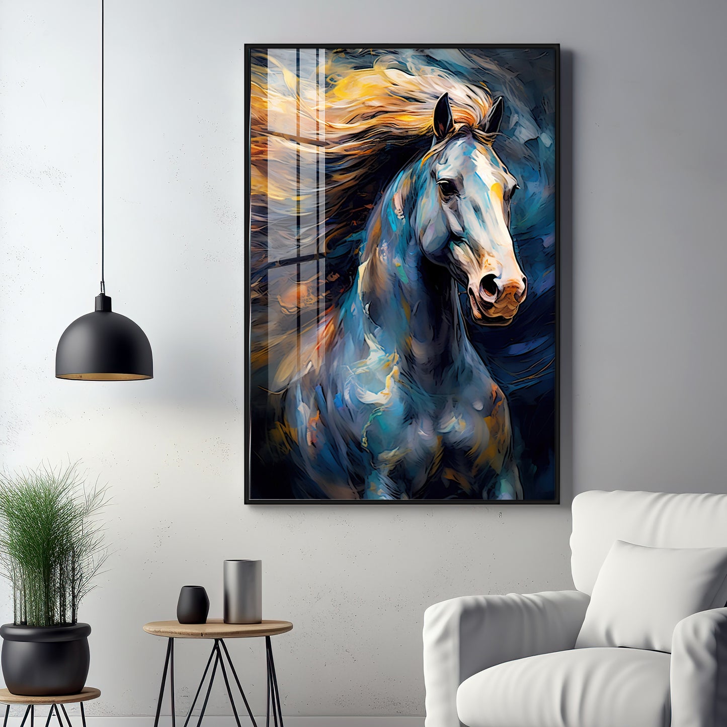 Radiant Horse Premium Acrylic Vertical Wall Art