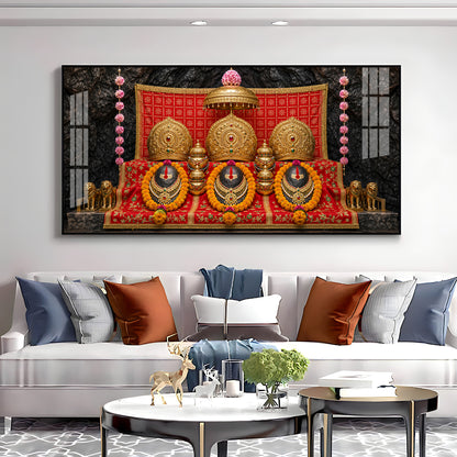 Maa Vaishno Devi Darshan Premium Acrylic Horizontal Wall Art
