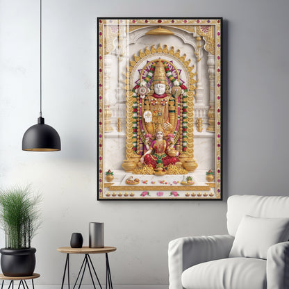 Lord Venkateswara Bala ji Premium Acrylic Vertical Wall Art