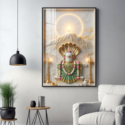 Shiva Lingam Premium Acrylic Vertical Wall Art