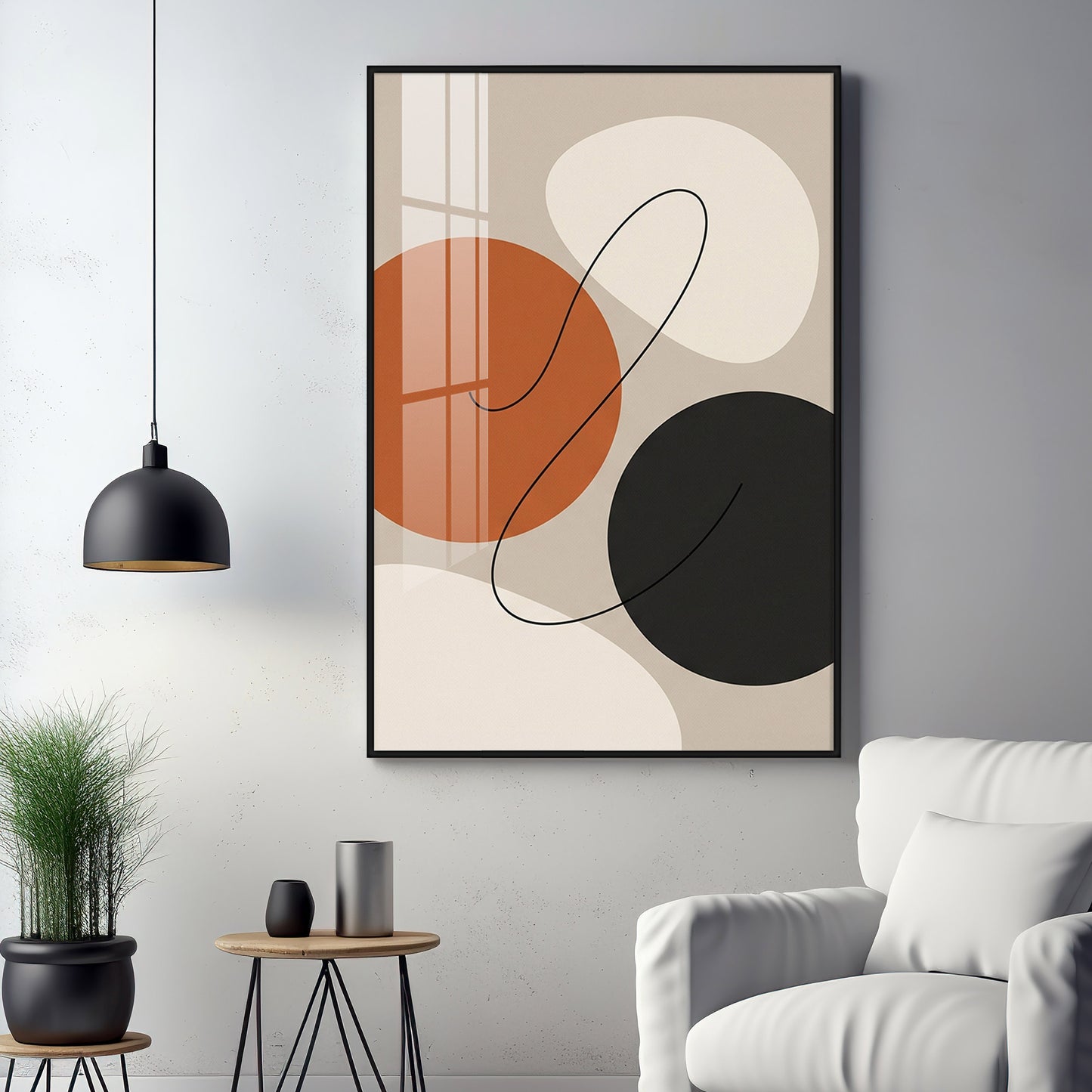 Circle Symphony Premium Acrylic Vertical Wall Art
