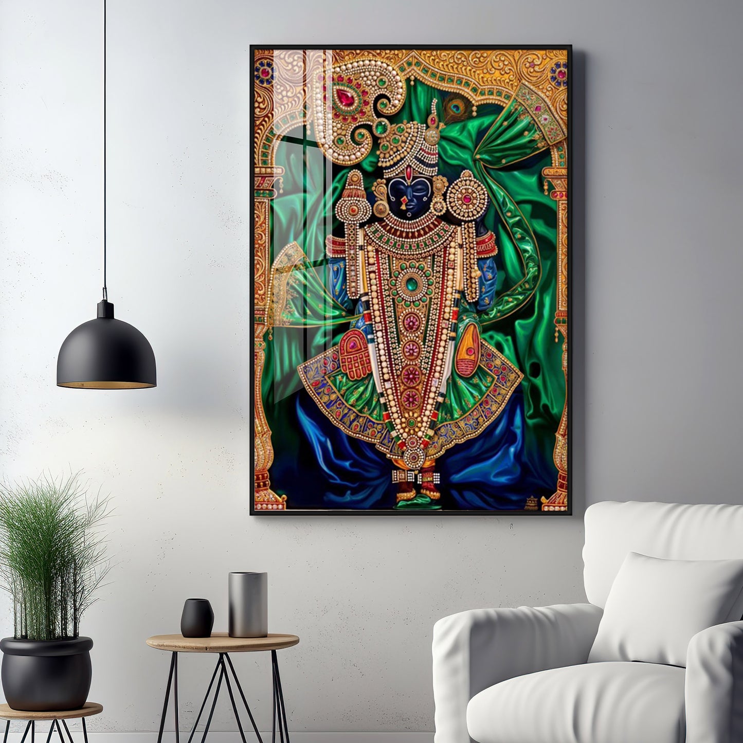Lord Dwarkadhish Premium Acrylic Vertical Wall Art