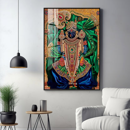 Lord Dwarkadhish Premium Acrylic Vertical Wall Art
