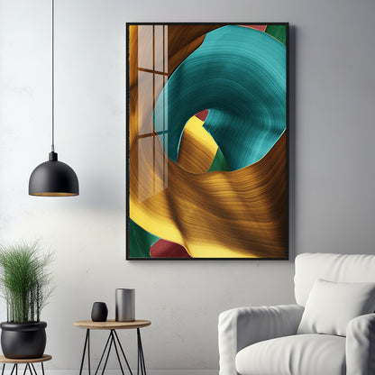 Multicolored Abstract Premium Acrylic Vertical Wall Art