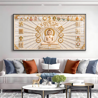 Jain Namokar Mantra Premium Acrylic Horizontal Wall Art