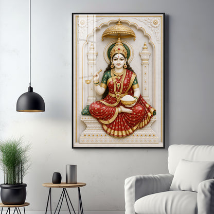 Divine Mata Annapurna Premium Acrylic Vertical Wall Art