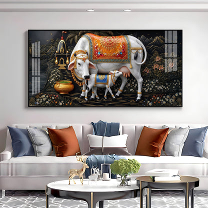Cozy Cow Companions Premium Acrylic Horizontal Wall Art