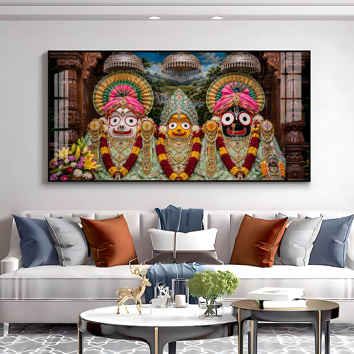 Shringar Darshan Of Jagannath Puri Premium Acrylic Horizontal Wall Art