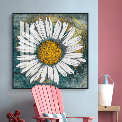 Tranquil Daisy Premium Acrylic Square Wall Art