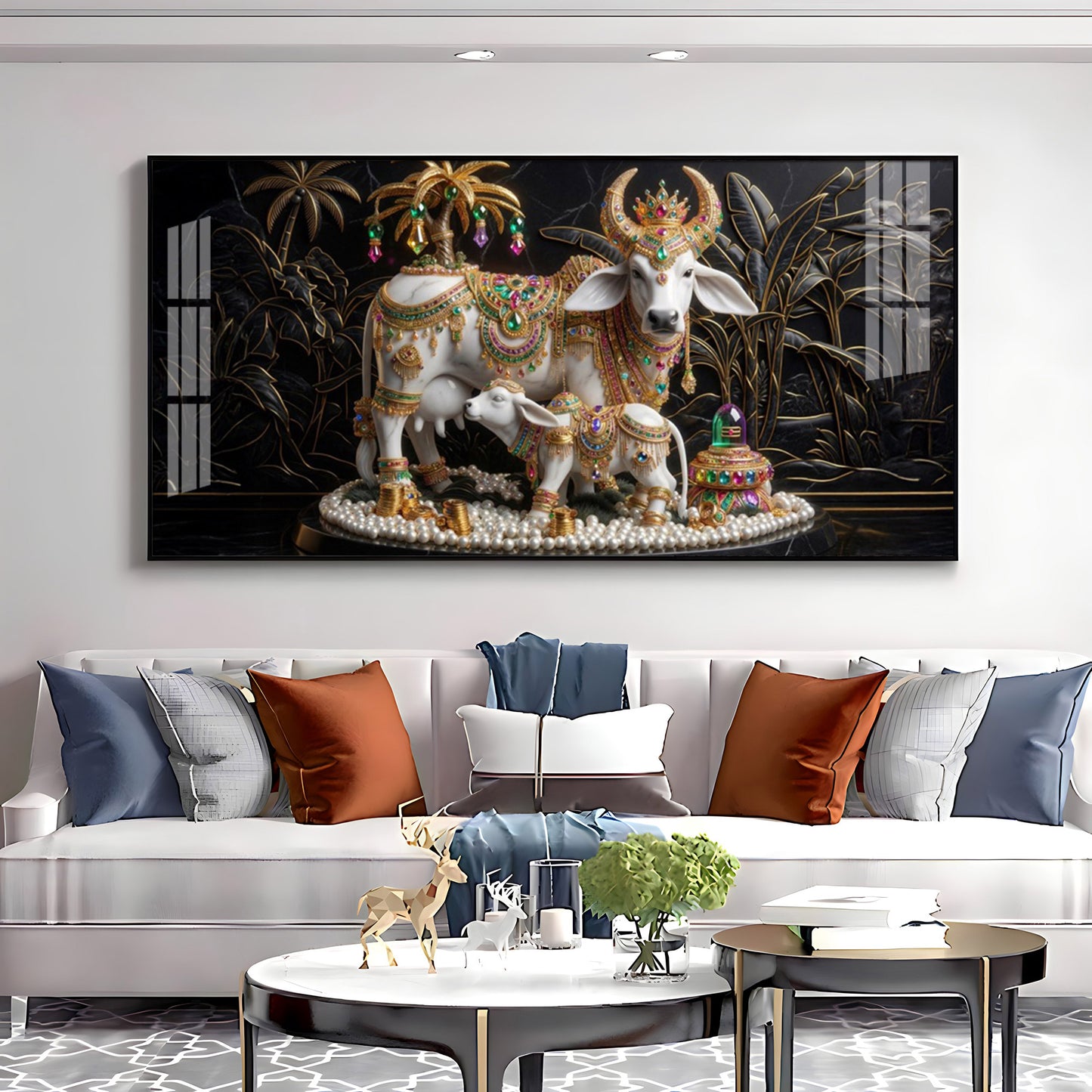 Sovereign Cow & Cub Premium Acrylic Horizontal Wall Art