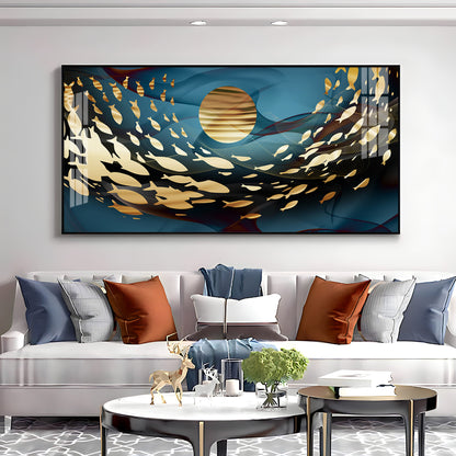 Koi Fish Premium Acrylic Horizontal Wall Art
