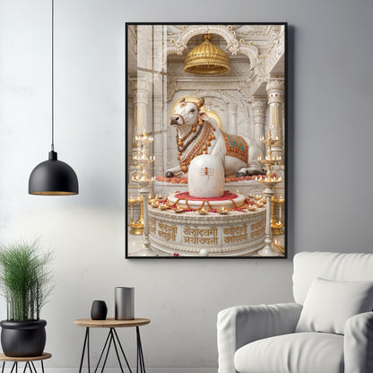 Depiction of Nandi Premium Acrylic Vertical Wall Art