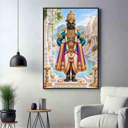 Lord Vitthal Premium Acrylic Vertical Wall Art
