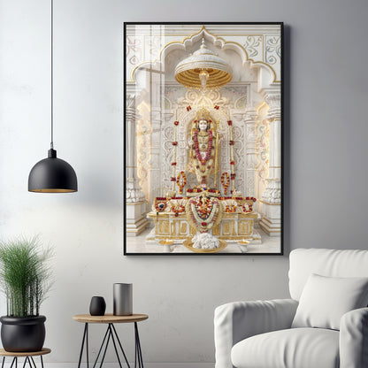 Hindu Deity Rama Premium Acrylic Vertical Wall Art