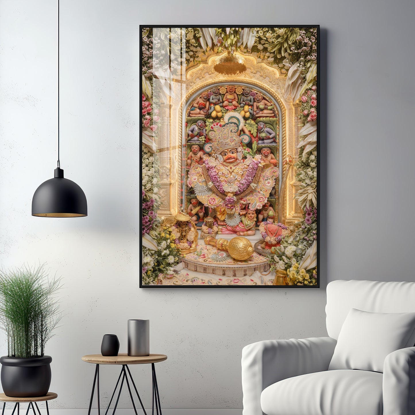 Salangpur Hanuman Temple Premium Acrylic Vertical Wall Art