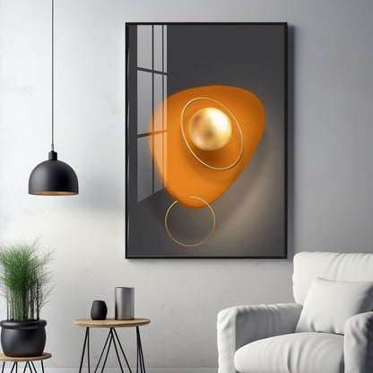Abstract Geometry Piece Premium Acrylic Vertical Wall Art