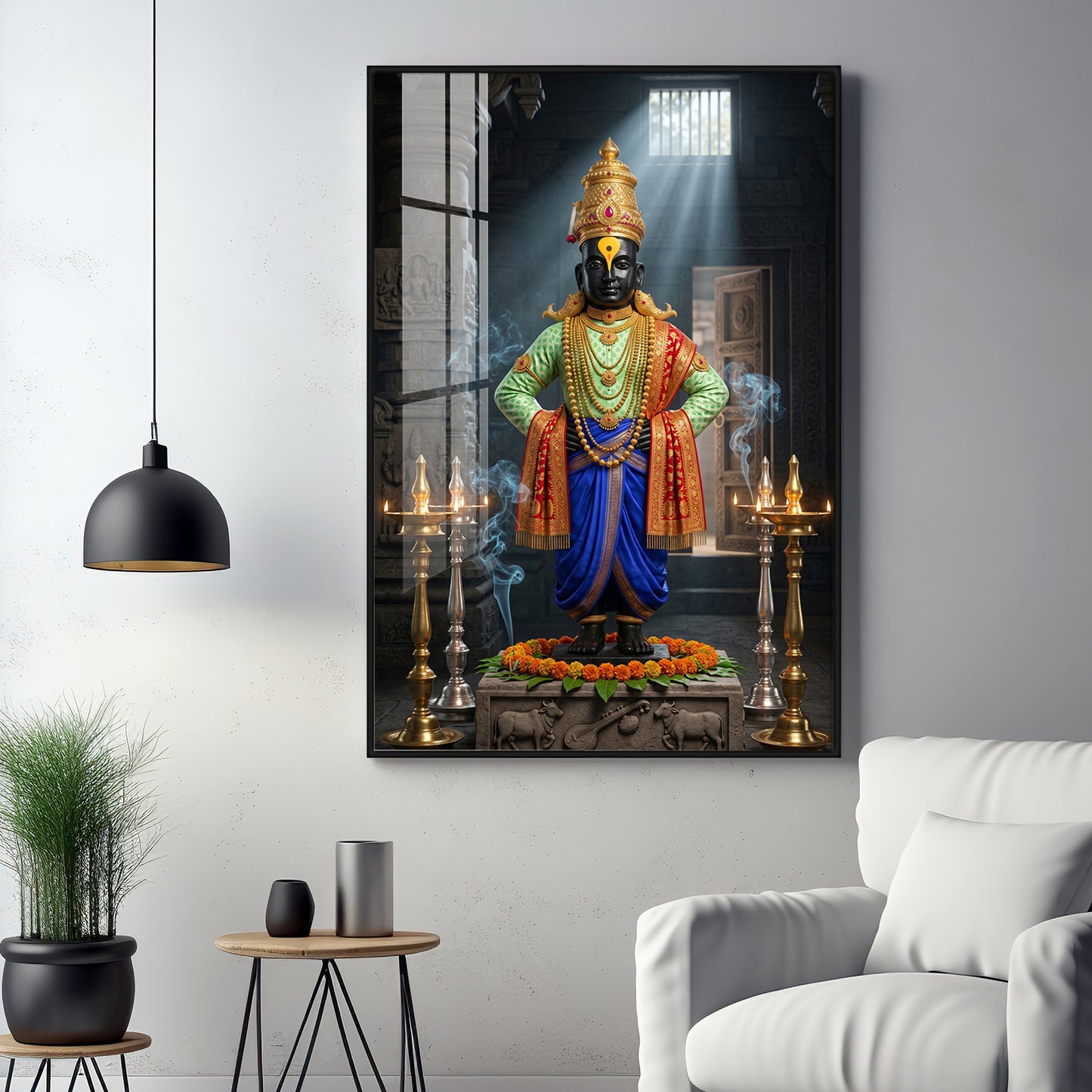 Lord Panduranga Premium Acrylic Vertical Wall Art