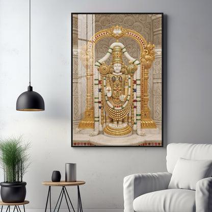 Lord Raja Ram Premium Acrylic Vertical Wall Art