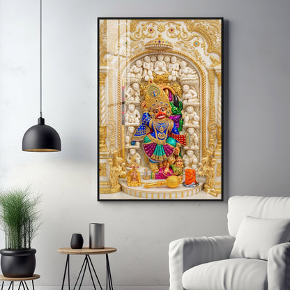 Divine Hanuman Ji Premium Acrylic Vertical Wall Art