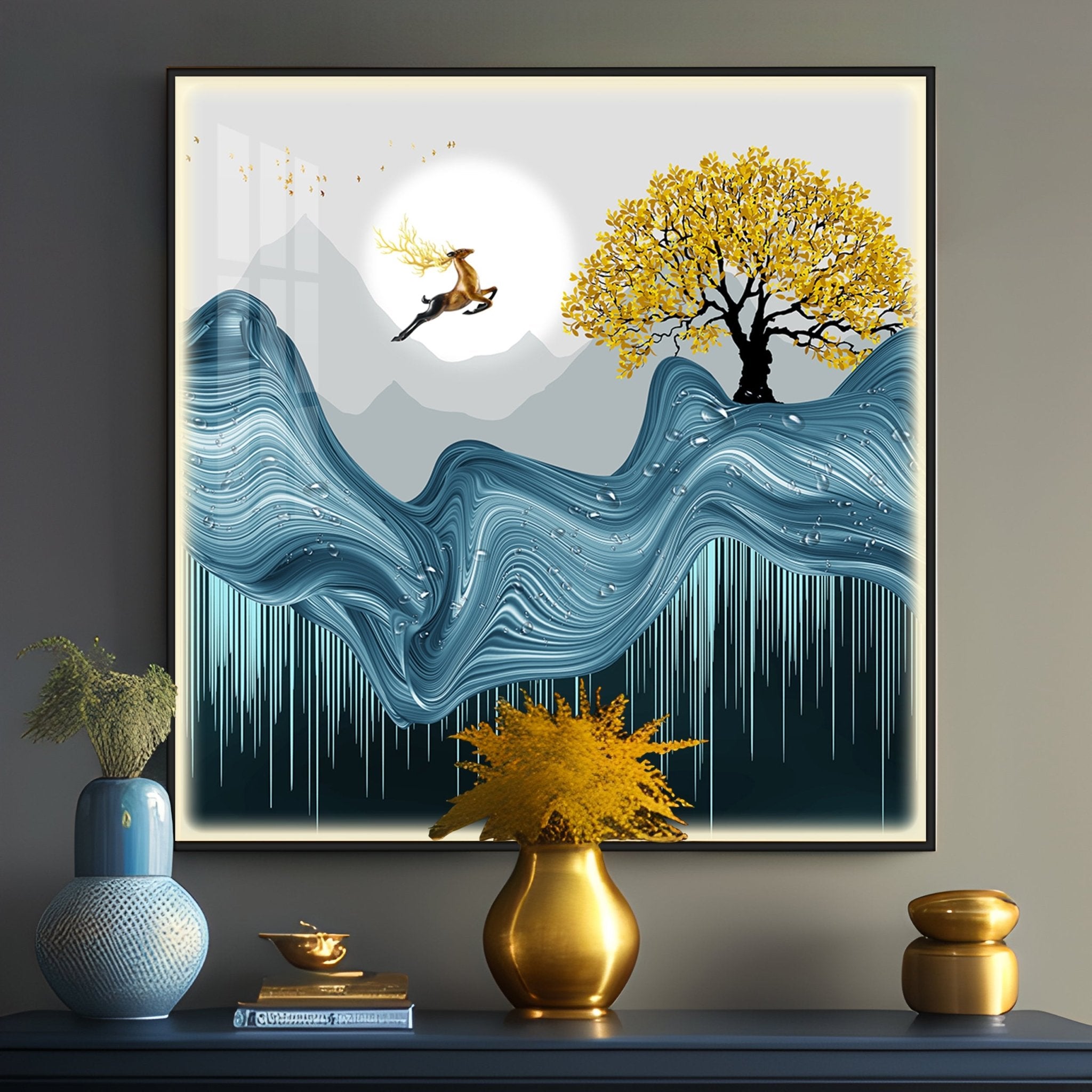 Celebration Jump Luxury Crystal Square Wall Art - The Next Decor