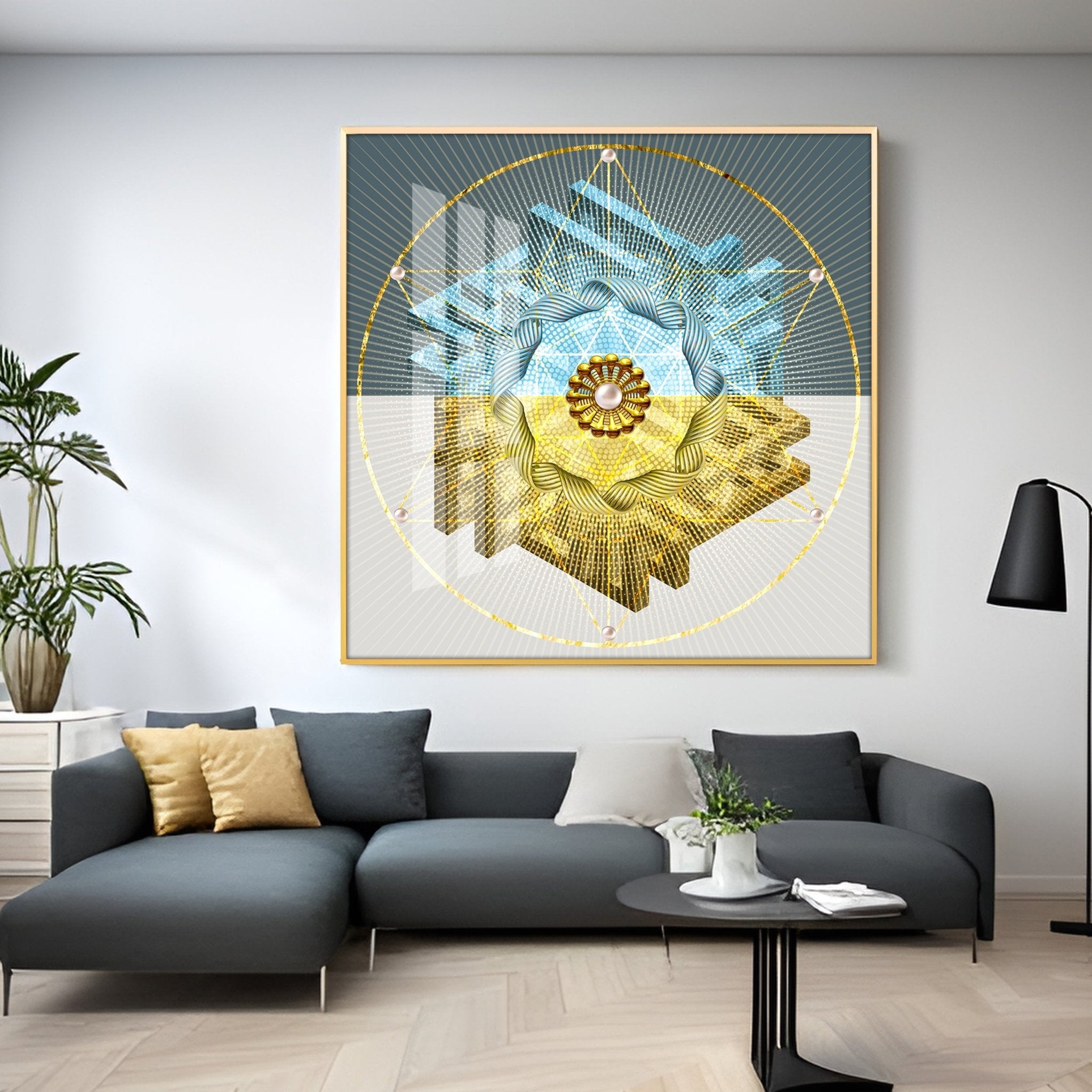 Chic Serenity Premium Square Wall Art - The Next Decor