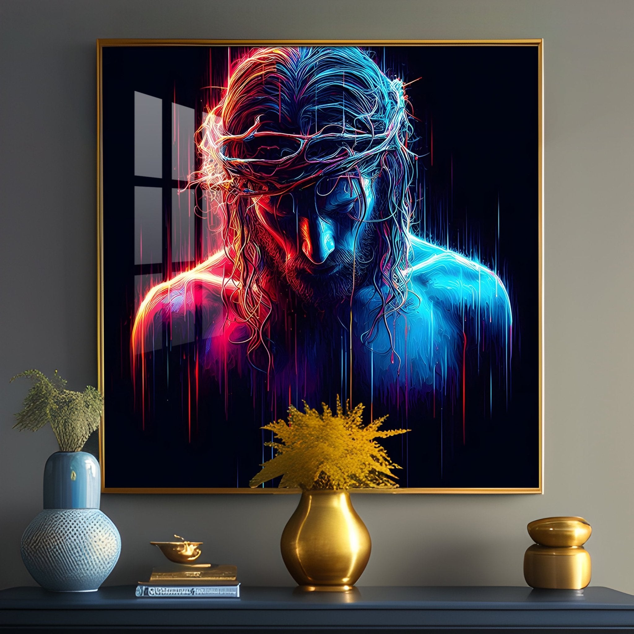 Christ Jesus Premium Acrylic Square Wall Art - The Next Decor
