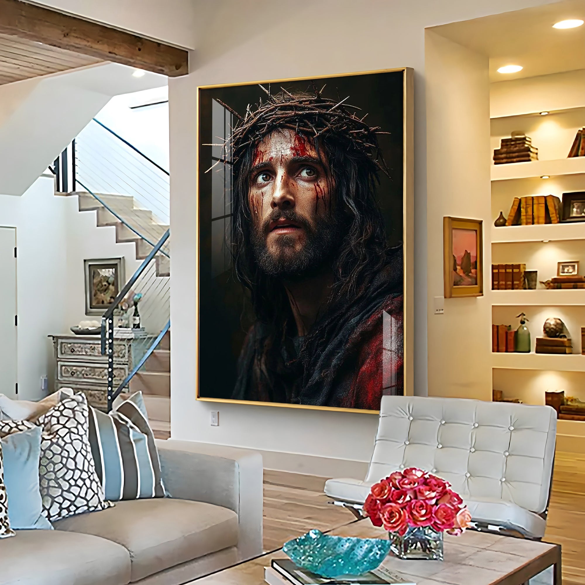 Christ's Embrace Premium Acrylic Wall Art - The Next Decor