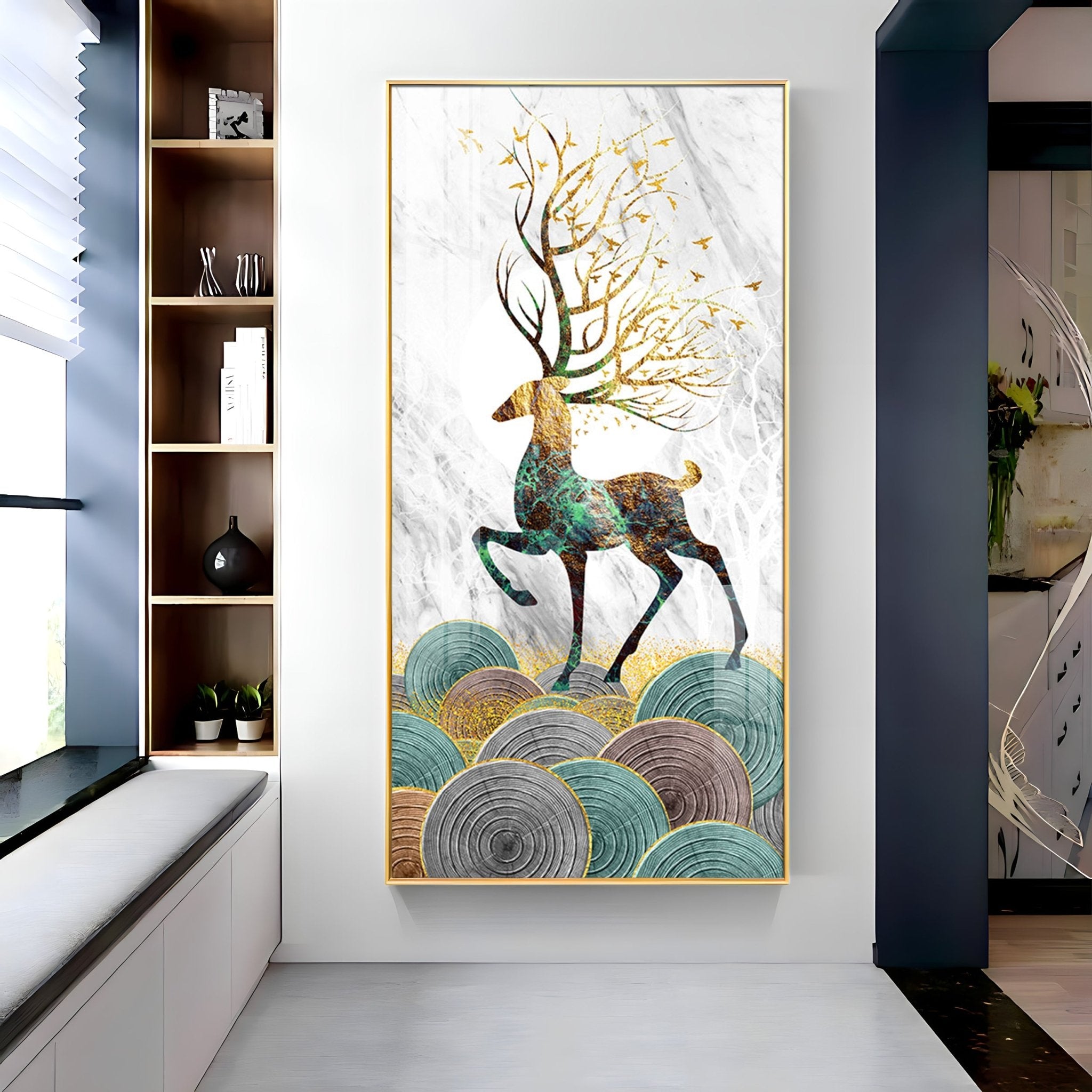 Colorful Rare Deer Luxury Crystal Wall Art - The Next Decor