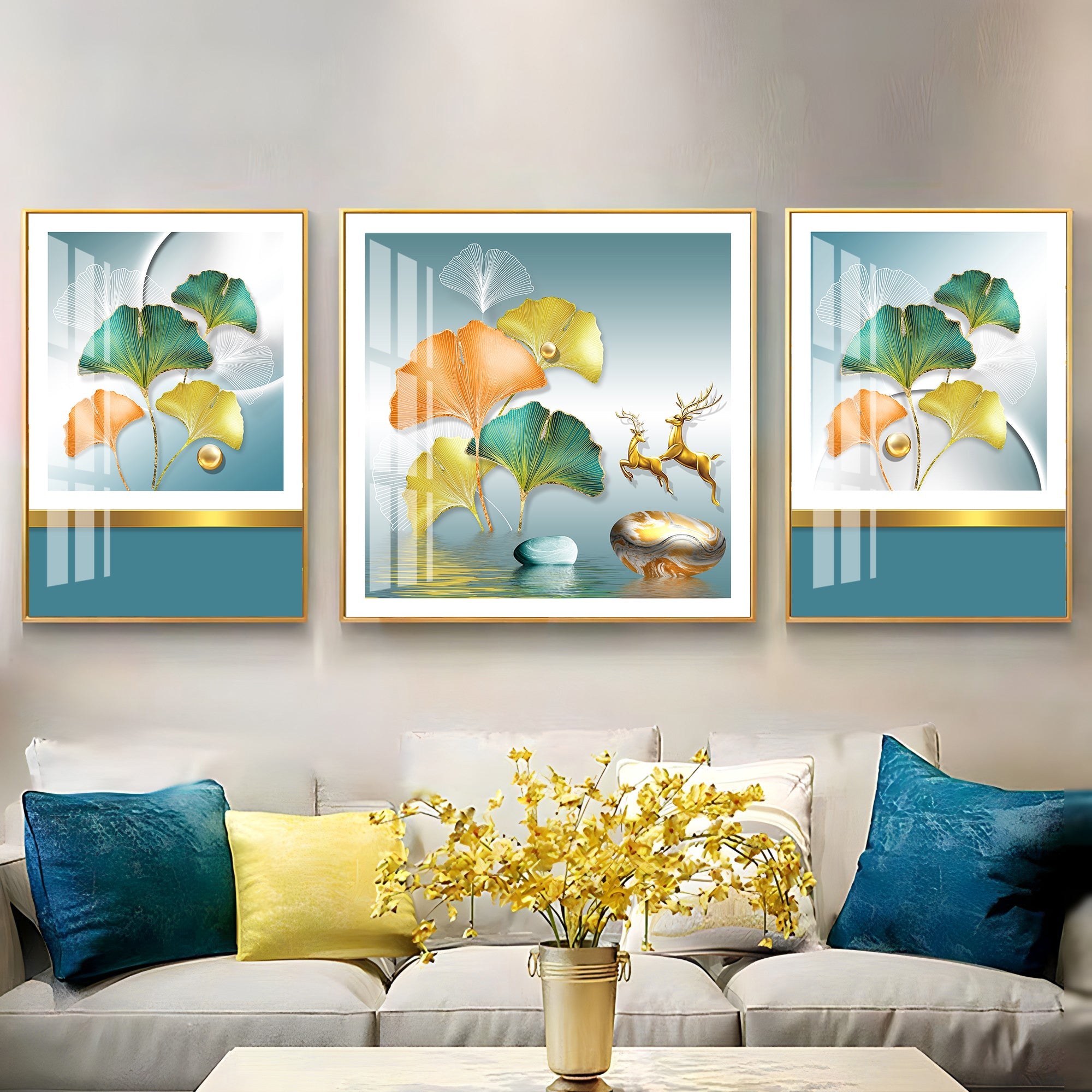 Colouful Naples Premium Acrylic Wall Art (Set of 3) - The Next Decor