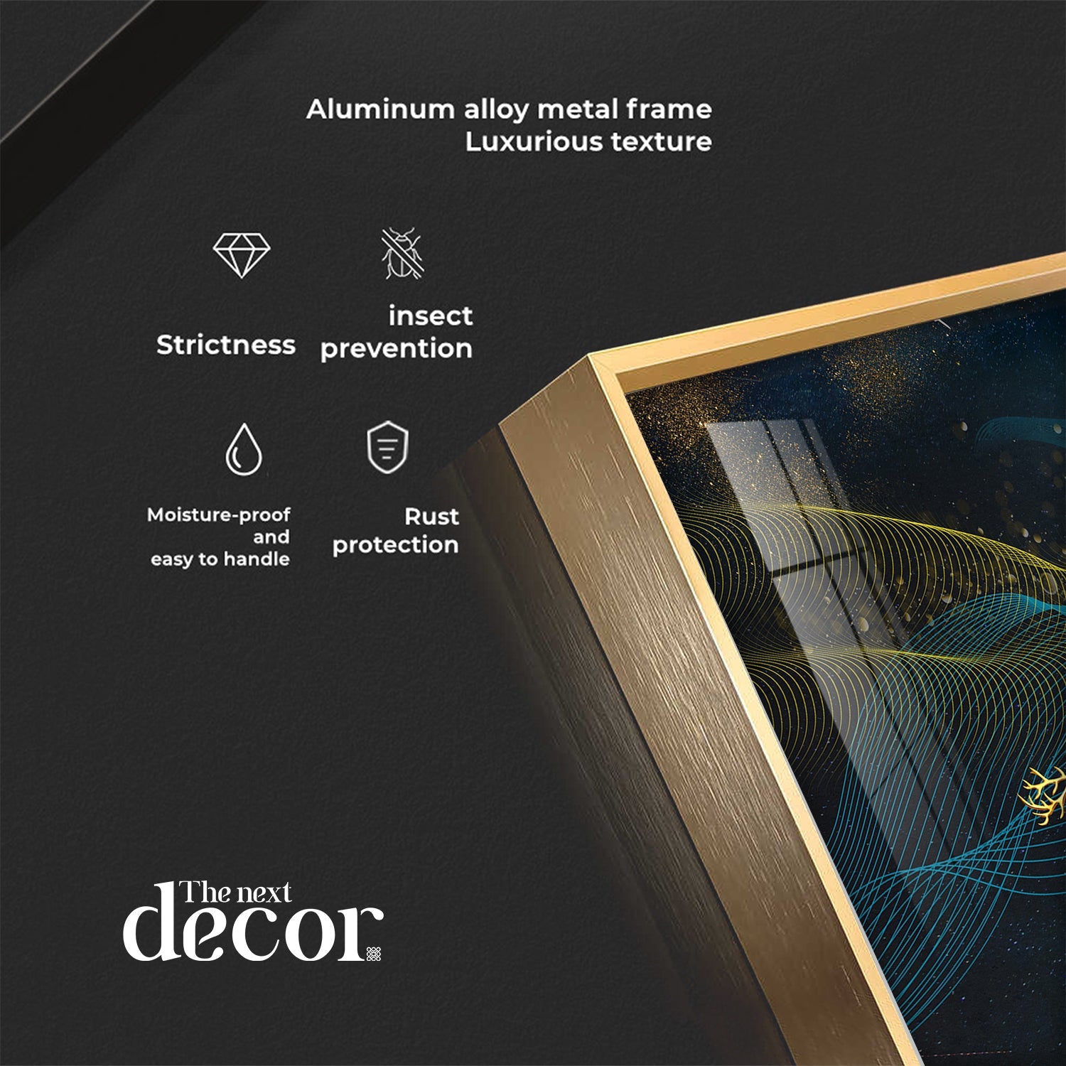 Deers Under Full Moon Night Premium Acrylic Wall Art (Set of 3) - The Next Decor