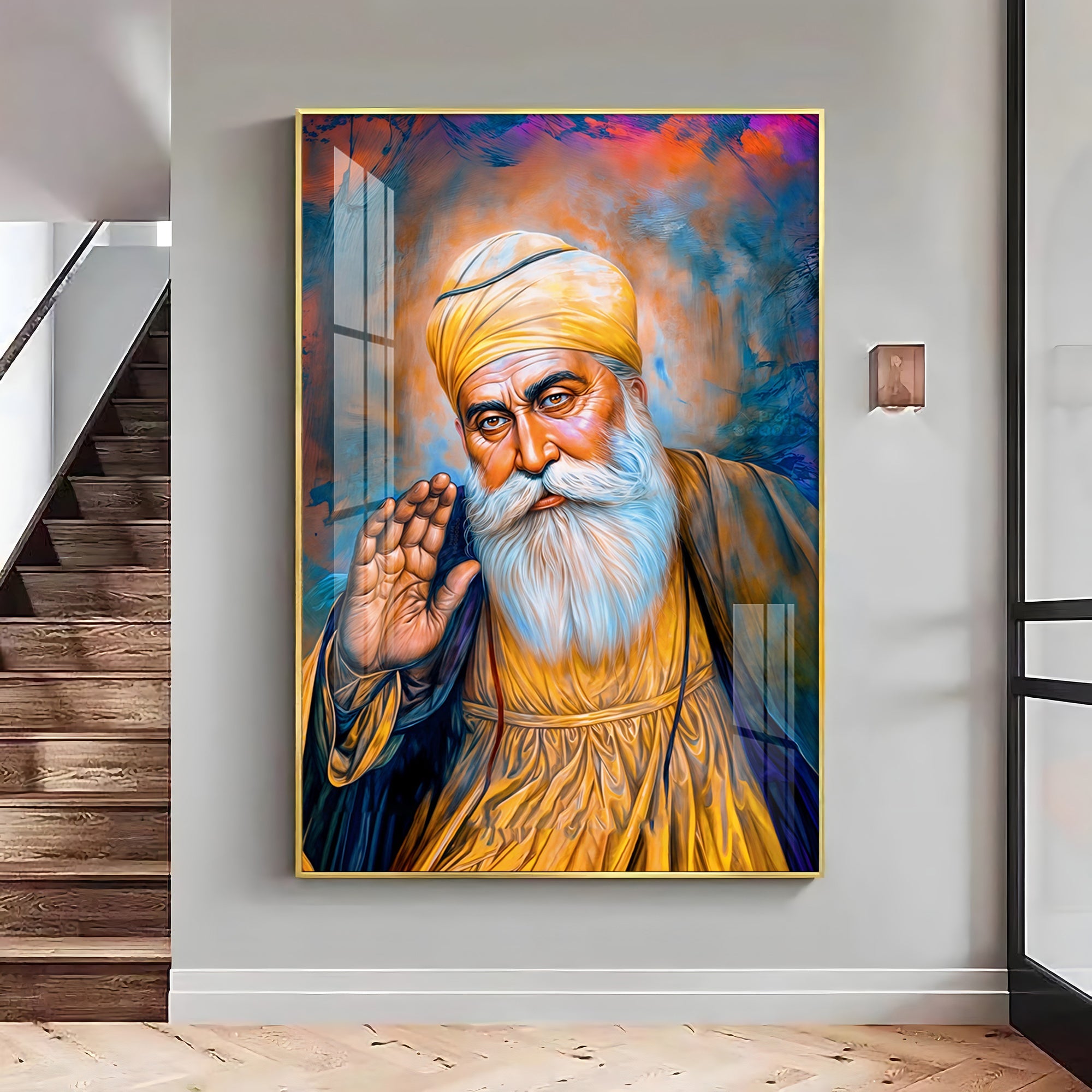 Divine Guru Ji Premium Vertical Acrylic Wall Art - The Next Decor