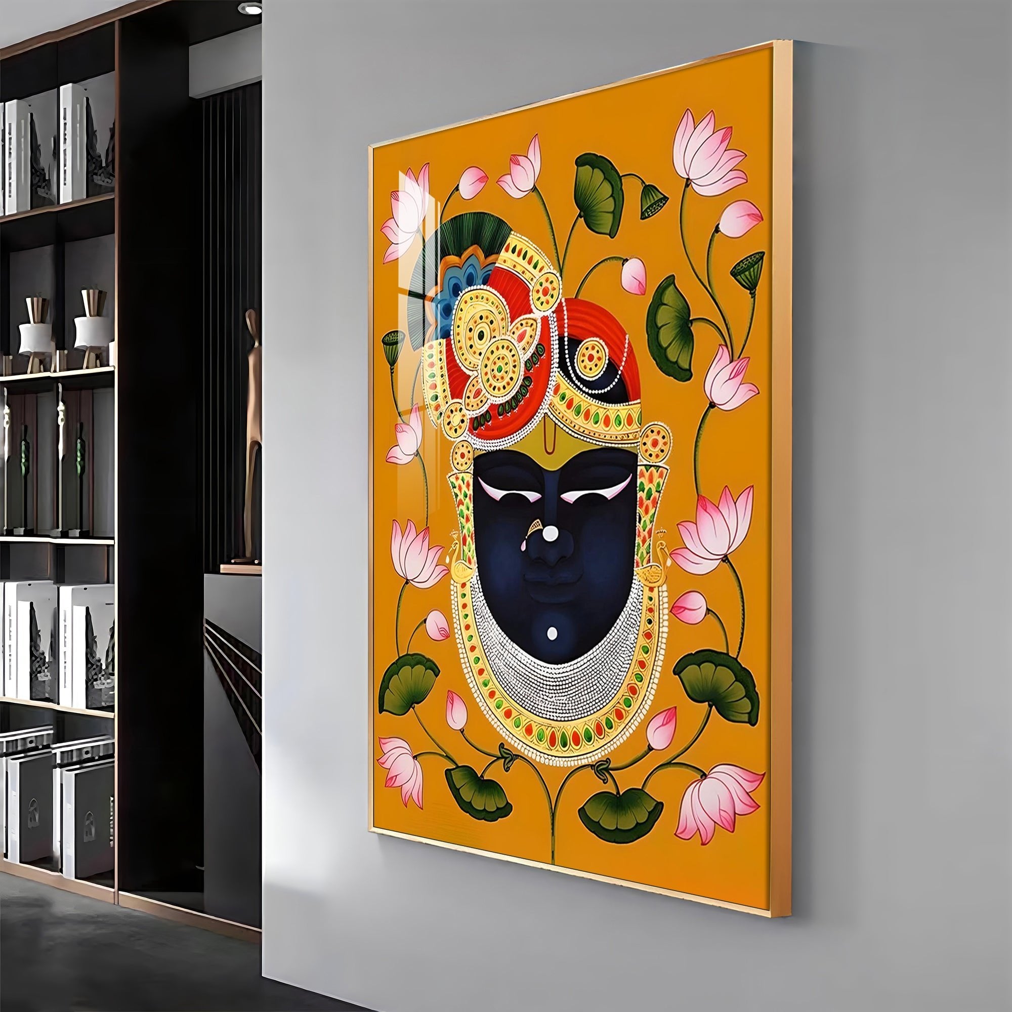 Divine Shreenathji Premium Vertical Acrylic Wall Art - The Next Decor