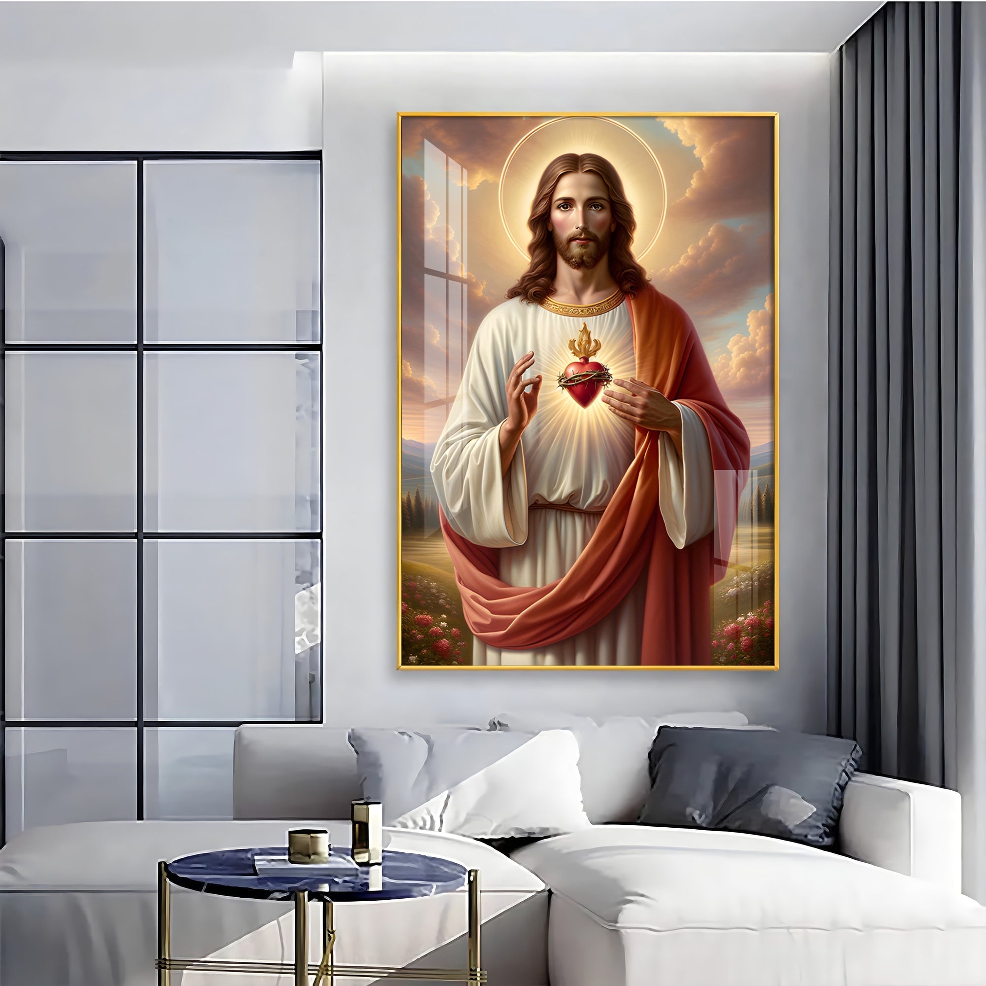 Emblem of Divine Love Premium Acrylic Vertical Wall Art - The Next Decor