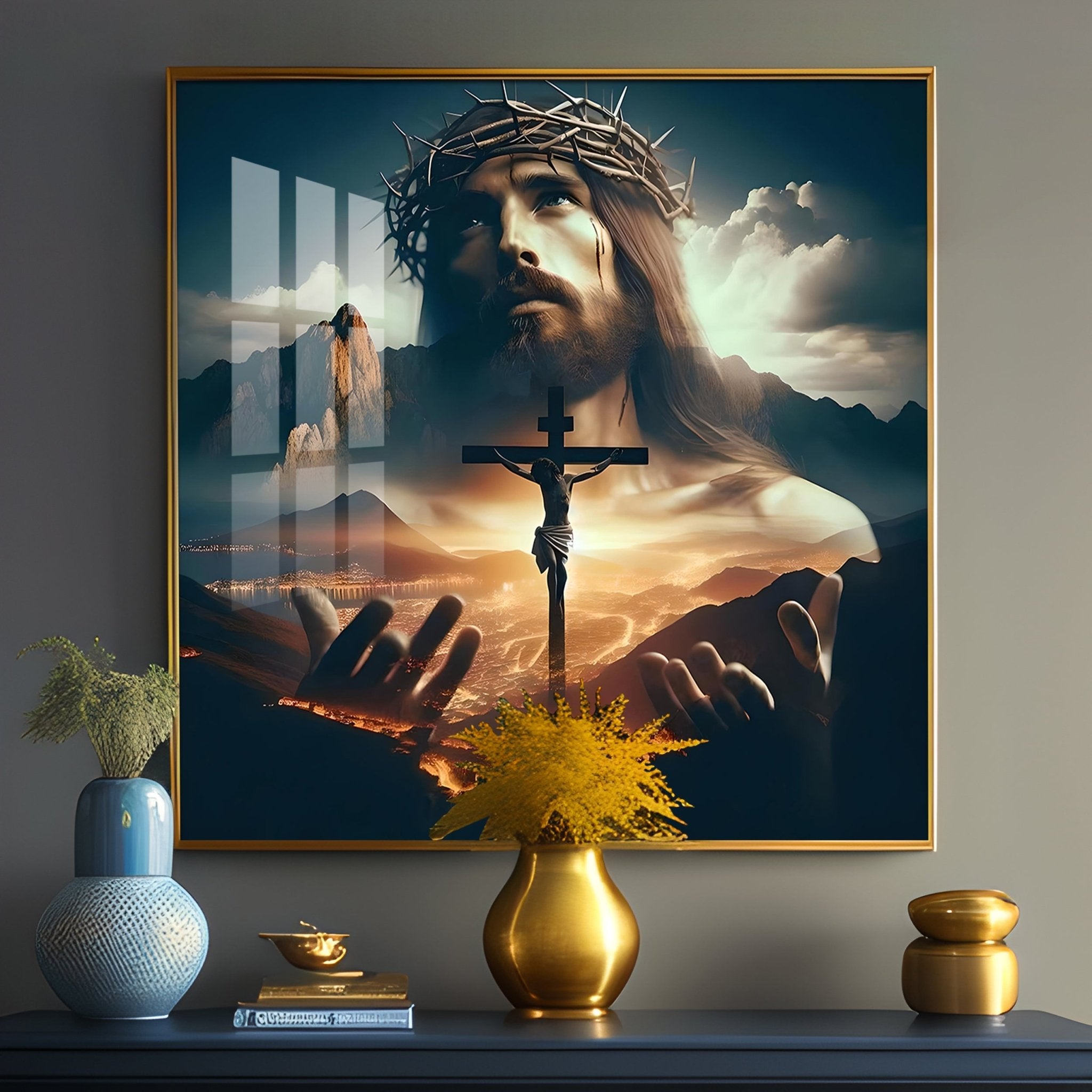 Eternal Faith Premium Acrylic Square Wall Art - The Next Decor