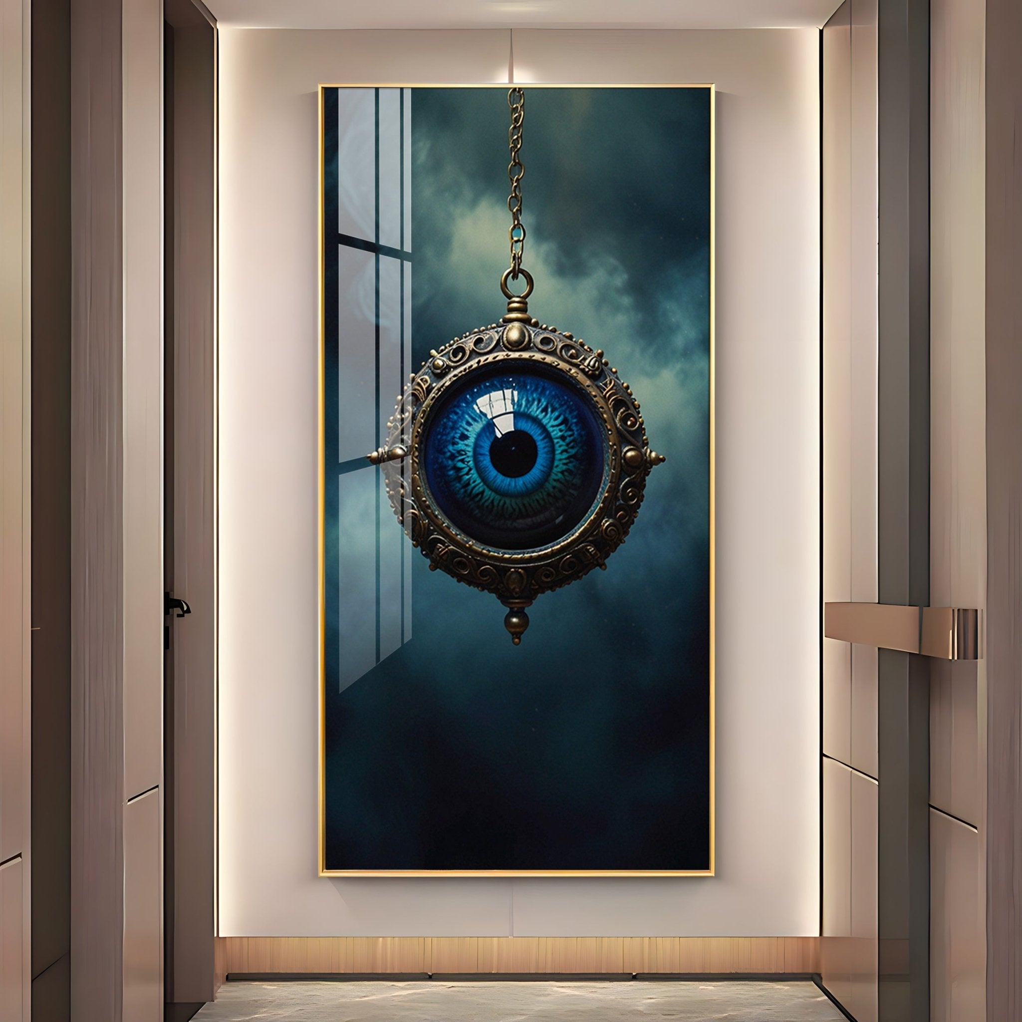 Gaze Devil Eye Premium Acrylic Vertical Wall Art - The Next Decor